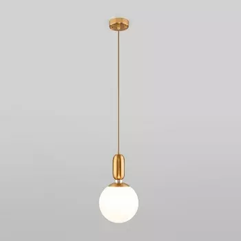 Подвесной светильник 50197/1 Eurosvet Bubble латунь в форме шара