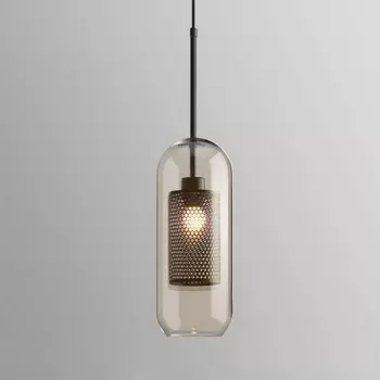 Подвесной светильник Catch Amber Cylinder S D12 ImperiumLoft Catch-Amber01 (197819-26)