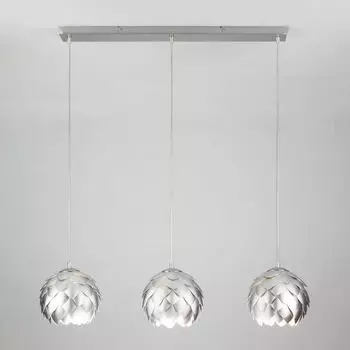 Подвесной светильник артишок 304/3 Bogate's Cedro серебро / хром