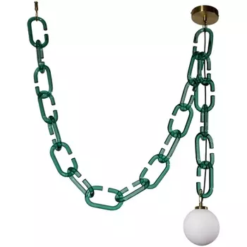 Подвесной светильник 10128C Loft It Chain Green в форме шара