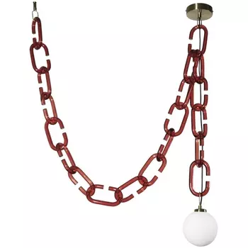 Подвесной светильник 10128C Loft It Chain Red в форме шара