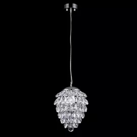 Подвесной светильник CHARME SP1+1 LED CHROME/TRANSPARENT (Crystal Lux)