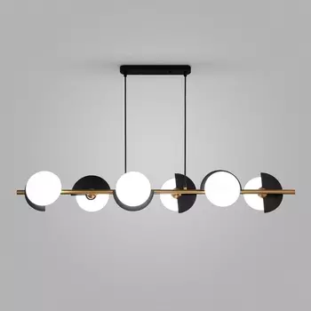 Подвесной светильник черный/латунь Eurosvet Moity 70149/6