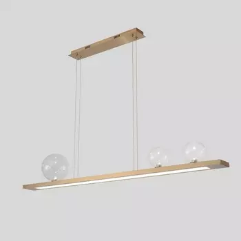 Подвесной светильник LED Crystal Lux AHORA SP1 L1200 BRASS (плафоны шарики)