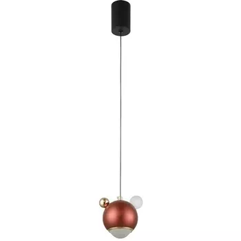 Подвесной светильник Crystal Lux AMIGO SP LED RED в форме шара