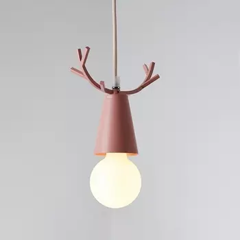 Подвесной светильник для детской рога One розовый ImperiumLoft Deer-One01 (178109-26)