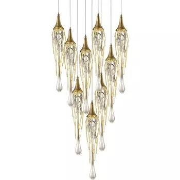 Подвесной светильник Delight Collection Goddess Tears P68009L-9G gold DeLight Collection