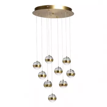 Подвесной светильник с пультом LED DeMarkt Капелия 730010809 (плафоны шарики)