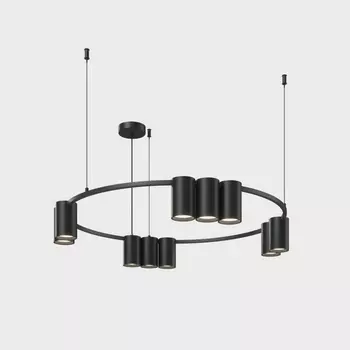 Подвесной светильник Denkirs Orbit DK4065-BK 10xGU10 LED до 15 Вт, черный матовый