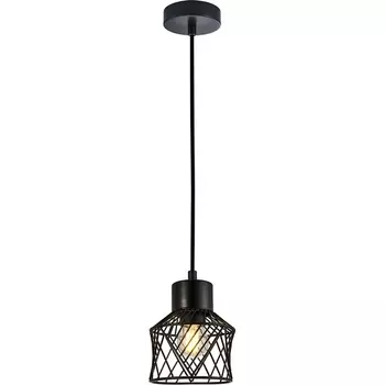 Подвесной светильник Escada Averio 10174/1S Black 1х40Вт Е27, металл, черный