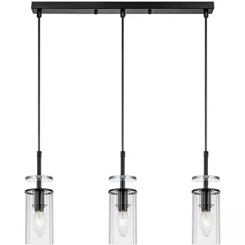 Подвесной светильник Escada Avolto 10191/3S 3х40Вт Е14, металл/стекло, черный