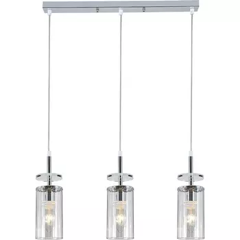 Подвесной светильник Escada Avolto 10191/3S Chrome 3x40Вт E14, металл/стекло, хром