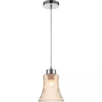 Подвесной светильник Escada Carnival 10193/1S Amber E27*40W Chrome/Amber