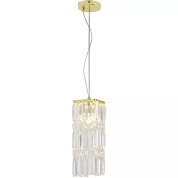 Подвесной светильник Escada Chamarel 2128/1S 1x60Вт E14, металл/хрусталь, золото