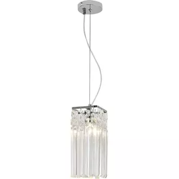 Подвесной светильник Escada Chamarel 2129/1S 1x60Вт E14, металл/хрусталь, хром