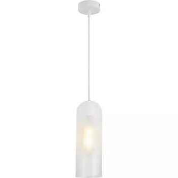 Подвесной светильник Escada Damask 10195/1S White 1x40Вт E27, металл/стекло, белый