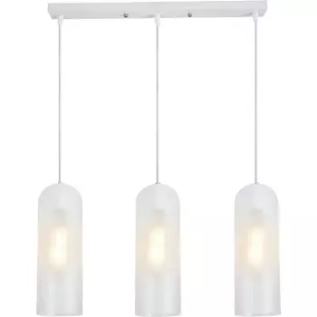 Подвесной светильник Escada Damask 10195/3S White 3x40Вт E27, металл/стекло, белый