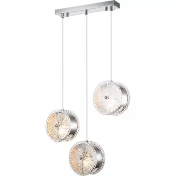 Подвесной светильник Escada Madeira 2105/3S 3х40Вт Е14, металл/стекло, хром