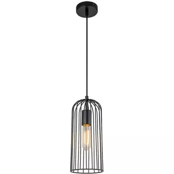 Подвесной светильник Escada Phoenix 10198/1S 1х60Вт Е27, металл, черный