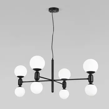 Подвесной светильник Eurosvet Bubble 30182/8 черный (Умный дом, Алиса, WiFi, голосовое управление) шарики