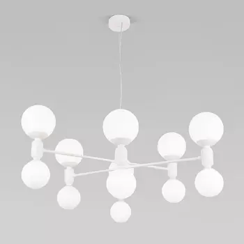 Подвесной светильник Eurosvet Bubble 30182 белый (Умный дом, Алиса, WiFi, голосовое управление) шарики