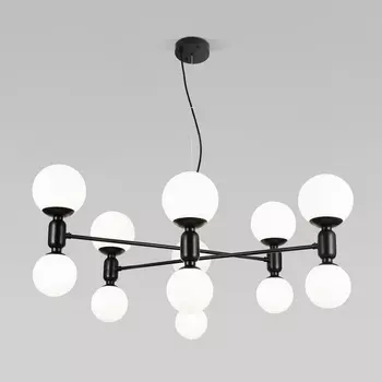 Подвесной светильник Eurosvet Bubble 30182 черный (Умный дом, Алиса, WiFi, голосовое управление) шарики