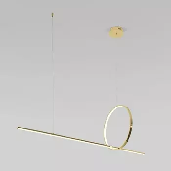 Подвесной светодиодный светильник Eurosvet Mist 90266/1 золото кольцо