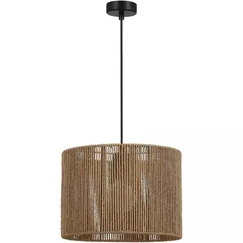 Подвесной светильник Evoluce Ettan SLE6024-603-01 бежевый/черный E27 1*40W