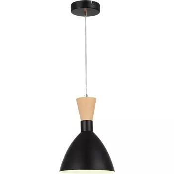 Подвесной светильник Evoluce SLE1256 SLE1256-403-01 Черный/Черный, Светлое дерево, Золотистый E14 1*40W