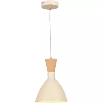 Подвесной светильник Evoluce SLE1256 SLE1256-503-01 Бежевый/Бежевый, Светлое дерево, Золотистый E14 1*40W