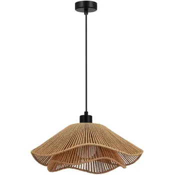 Подвесной светильник Evoluce Verve SLE6023-603-01 бежевый/черный E27 1*40W