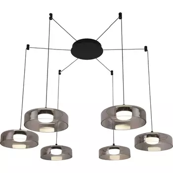 Подвесной светодиодный светильник паук Favourite Platta 4490-6P