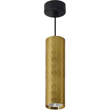 Подвесной светильник Feron ML1888 Barrel PRISM levitation 48669 MR16 35W, чёрный, золото