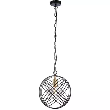 Подвесная люстра хрусталь в форме клетки (10001/1P Black) Indigo Fresco V000103