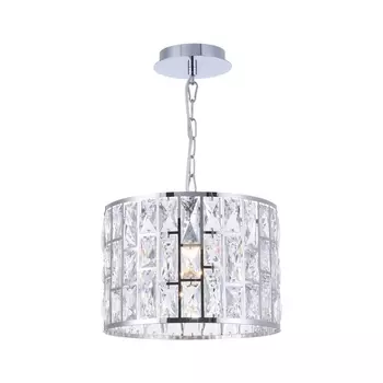 Подвесной светильник с узором в клетку Maytoni Gelid MOD184-PL-01-CH