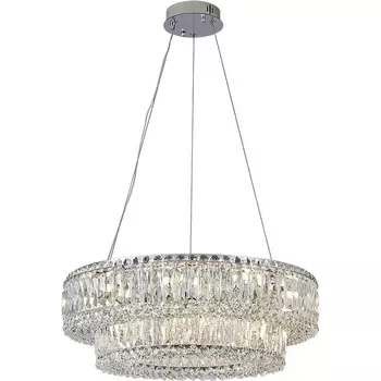 Подвесной светильник хрустальный Newport 8450 8450+18/S chrome