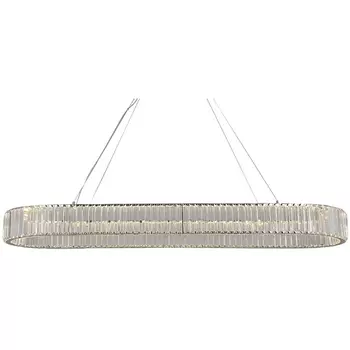 Подвесной светильник хрустальный светодиодный 8445/140 Newport 8440 oval chrome