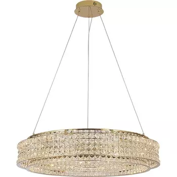 Подвесной светильник хрустальный светодиодный Newport 8510 8510/80 gold