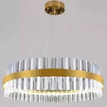 Подвесной светильник хрустальный светодиодный с пультом и диммером Reluce 98011-0.4-500 TB