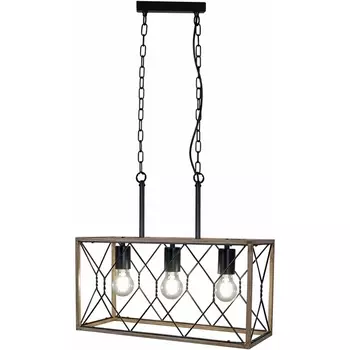 Подвесной светильник ILLUMICO IL1008-3LL-05 BK WOOD