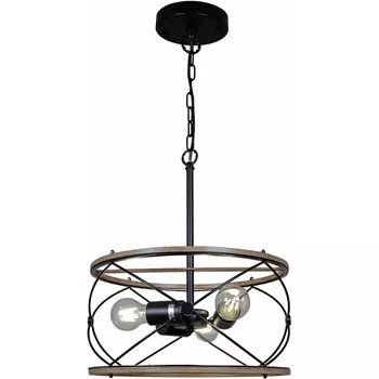 Подвесной светильник ILLUMICO IL1008-3P-05 BK WOOD