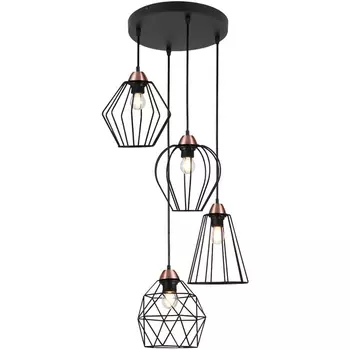 Подвесной светильник ILLUMICO IL2001-4P-05 BK ROSE GD