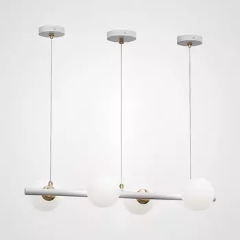 Подвесной реечный светильник Hakon L белый ImperiumLoft Hakon-L01 (101660-26)