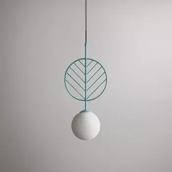 Подвесной светильник Leaf B Голубой ImperiumLoft Leaf01 (178146-26) в форме шара