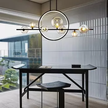 Подвесной светильник Iona L Halo 7 Black By ImperiumLoft Iona-L-Halo01 167515-26