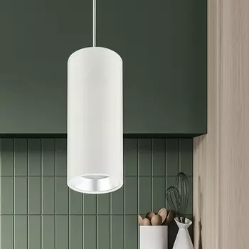 Подвесной светильник ЭРА PL12 GX53 WH/SL