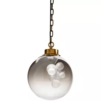 Подвесной светильник KG1148P brass/smoky DeLight Collection Soap в форме шара