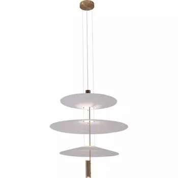 Подвесной светильник в виде летающей тарелки Kink Light Гида 08403-50+68+50,20(01) бронза Led 3*3W