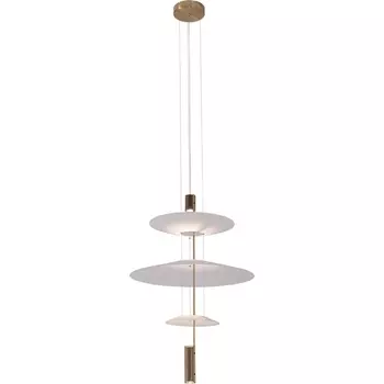 Подвесной светильник в виде летающей тарелки Kink Light Гида 08403-36+50+21,20(01) бронза Led 3*3W