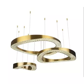 Подвесной светильник Kink Light Тауна 07676-80+60+40,20 бронза d80+60+40 Led 140W кольцо